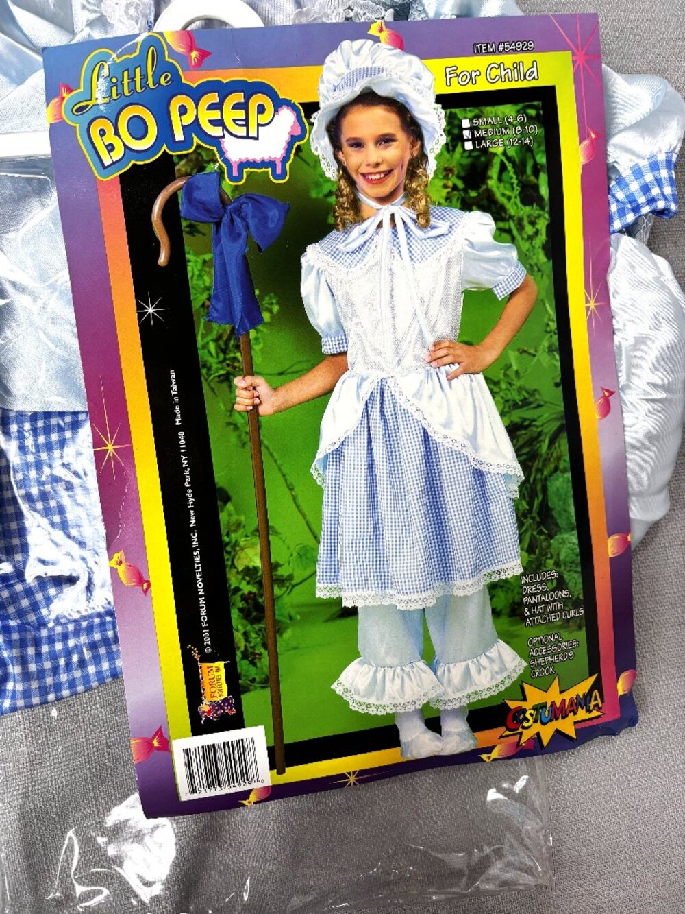 Lil' Bo Peep Fairytale Forum Novelties Girls  Costume NWT Sz 8-10